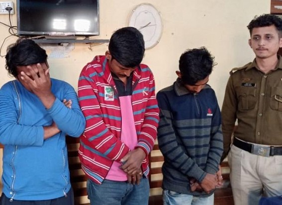 3 Drug-dealers were caught by Public in Bishalgarh